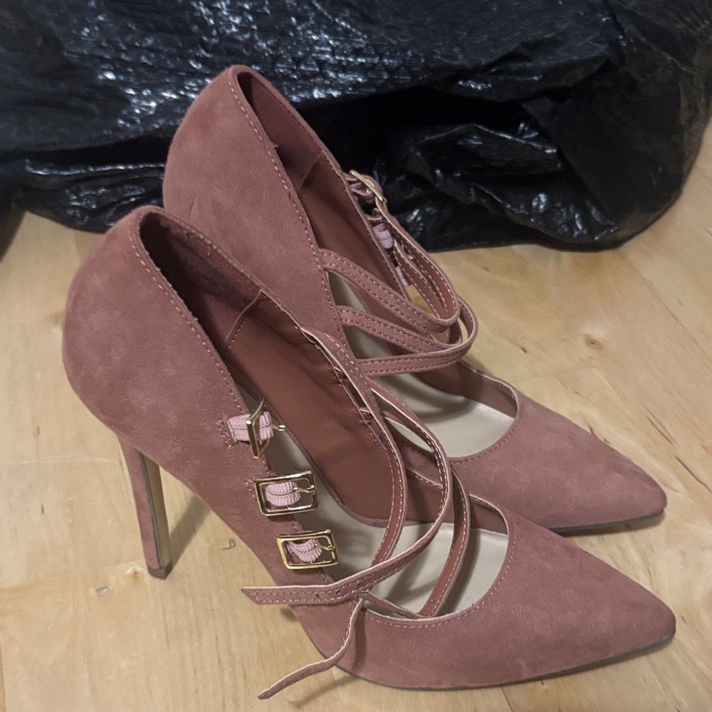 Elegant Pink Strappy Heels
